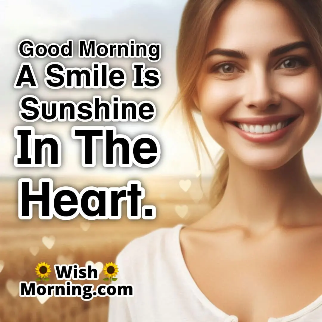 Close-up of a person smiling warmly with sunlight shining behind them, creating a soft glow, space at the top for text.