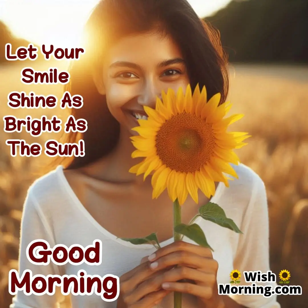 Person holding a bright sunflower in front of their face in a sunny field, smiling joyfully with morning sunlight highlighting the flower’s petals.