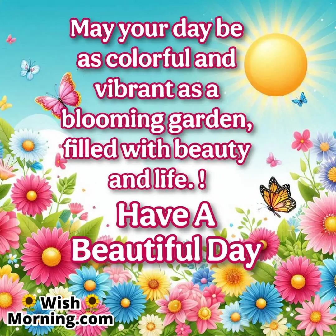 A vibrant garden with blooming flowers, colorful butterflies, and bright sunshine, symbolizing beauty and life