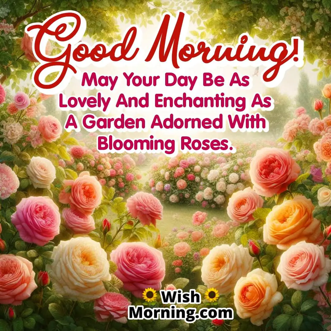 A blooming garden of roses symbolizing beauty and charm.