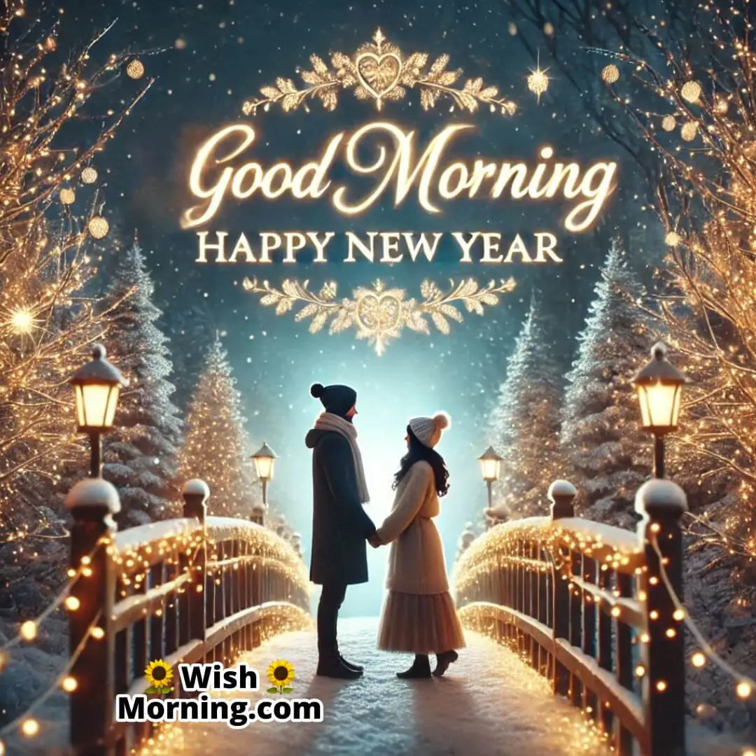 Good Morning Happy New Year Romantic Pic