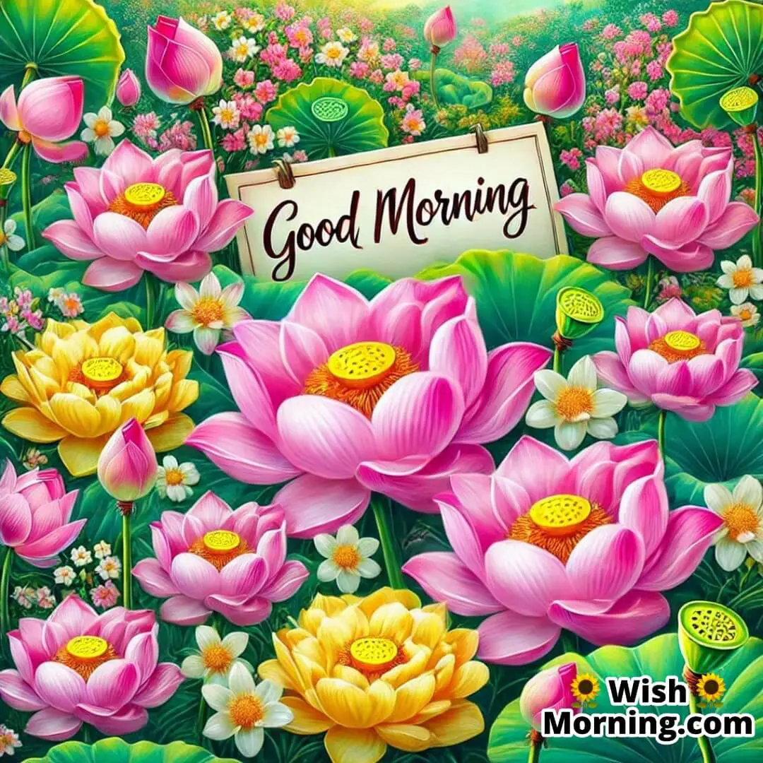 Good Morning Lotus Garden Pic