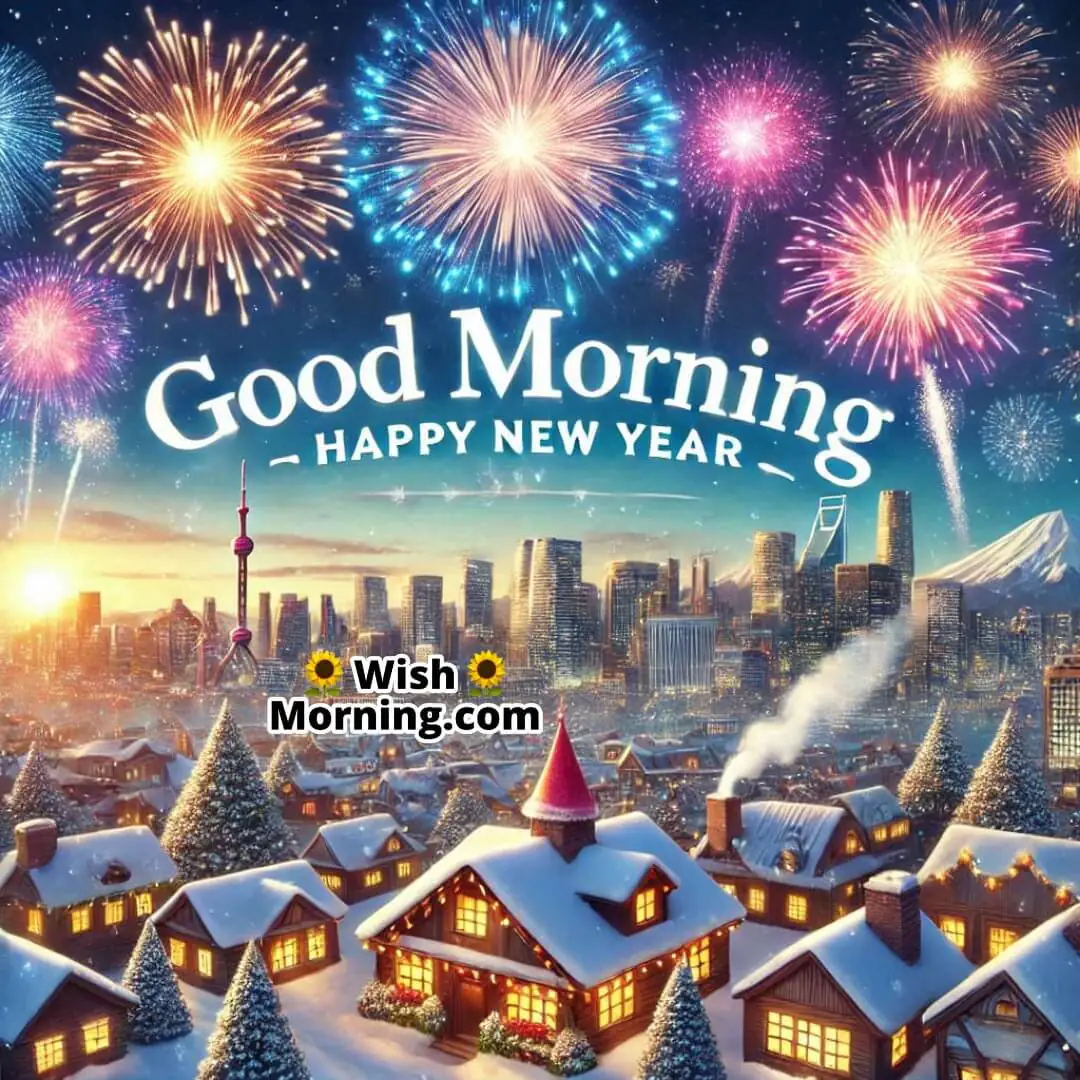 Good Morning New Year’s Day Fireworks