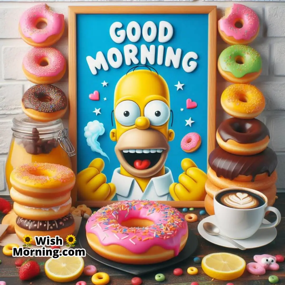 Good Morning Homer Donuts Breakfast