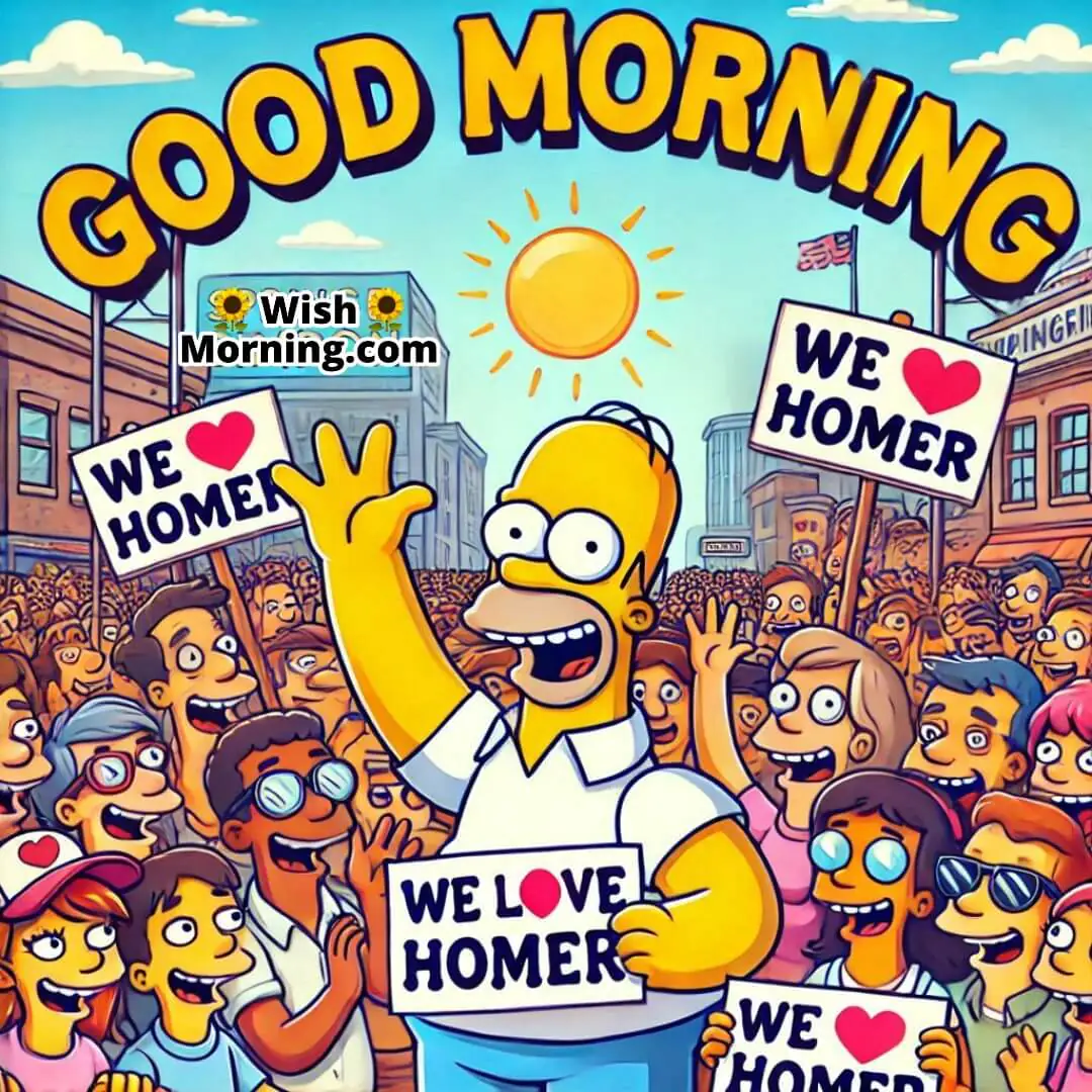 Good Morning Homer Simpson Fan Love