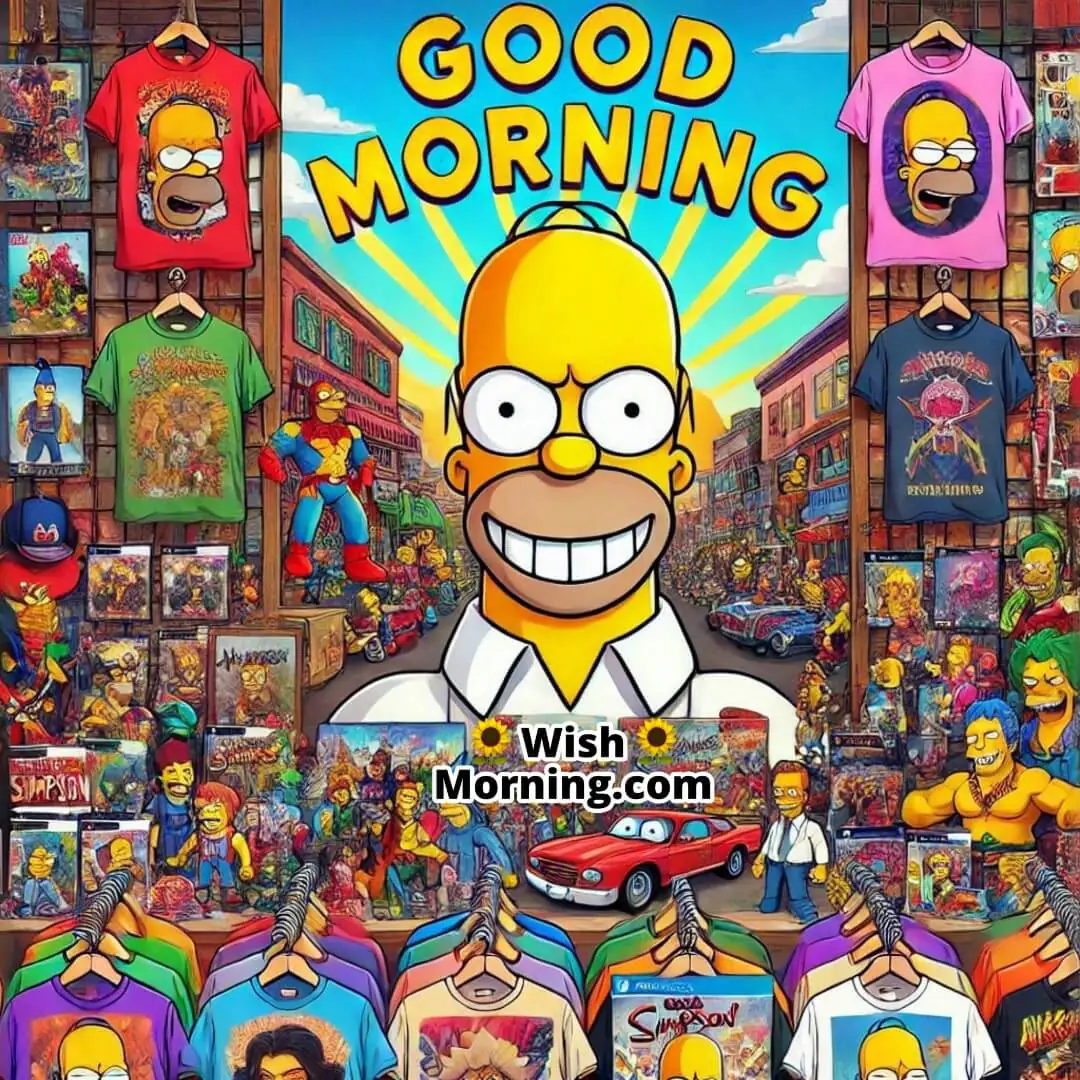 Good Morning Homer Simpson Merchandise Image