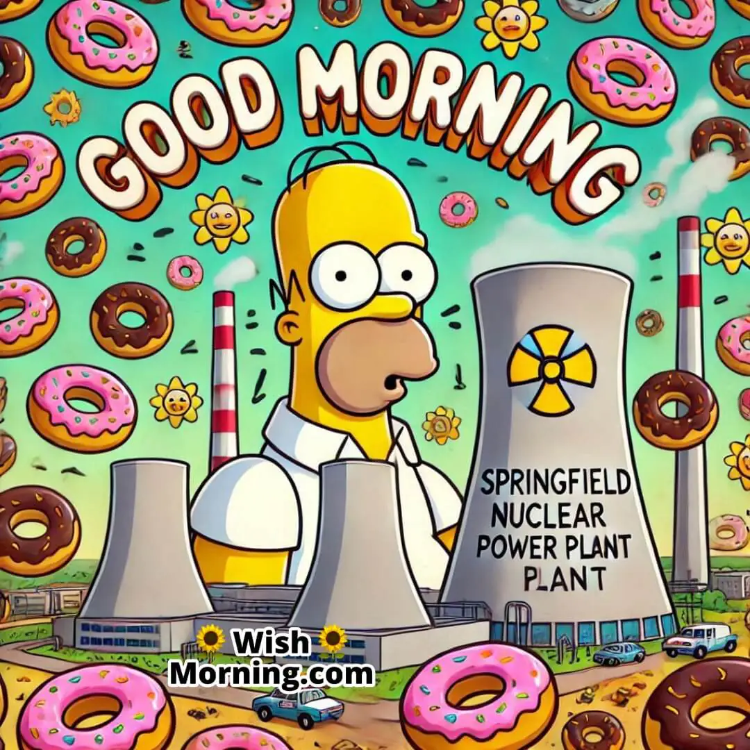 Good Morning Homer Simpson Nuclear Power Plant Fun