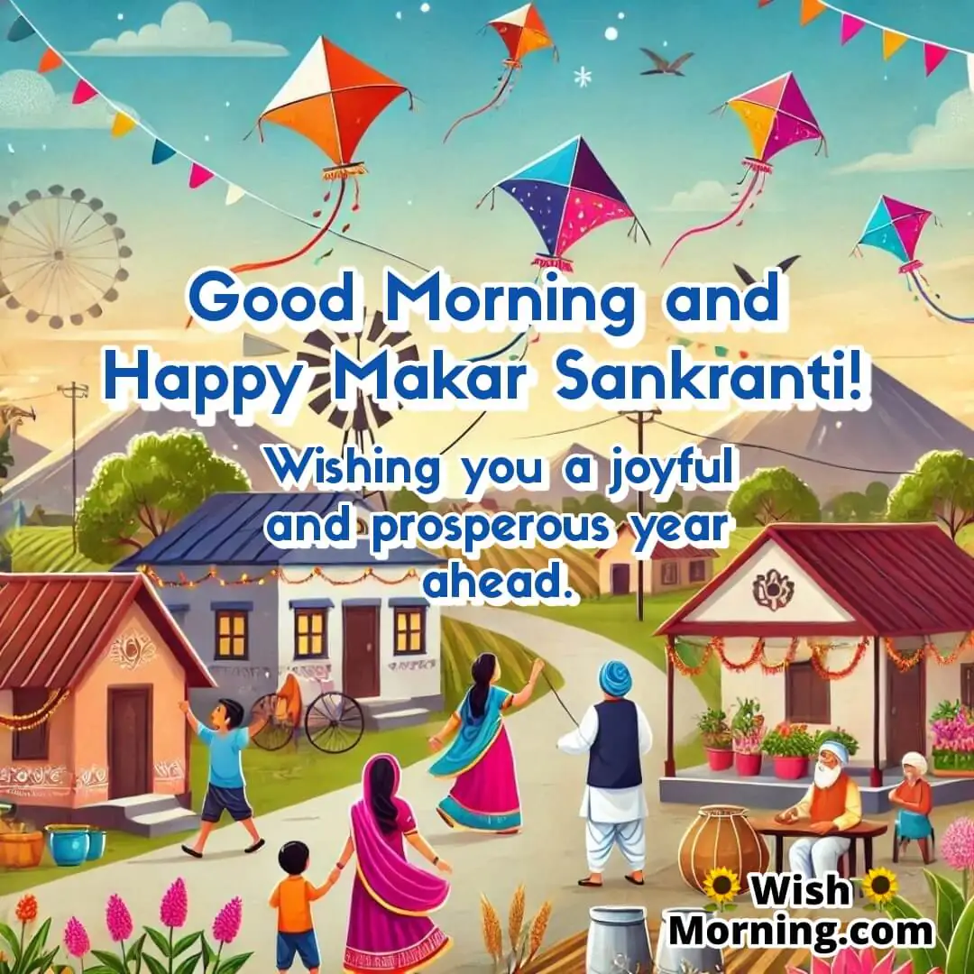 Good Morning Joyful Makar Sankranti Wish