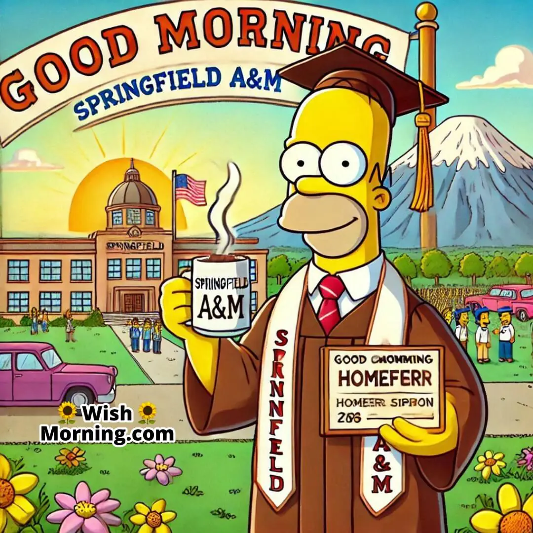 Homer Simpson Graduate From Springfield University