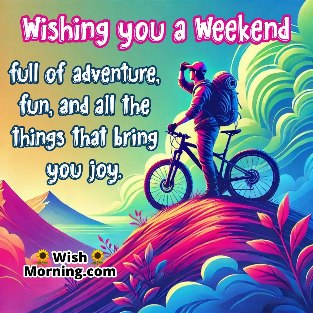 A person engaging in an adventure activity, symbolizing fun and joy on the weekend.