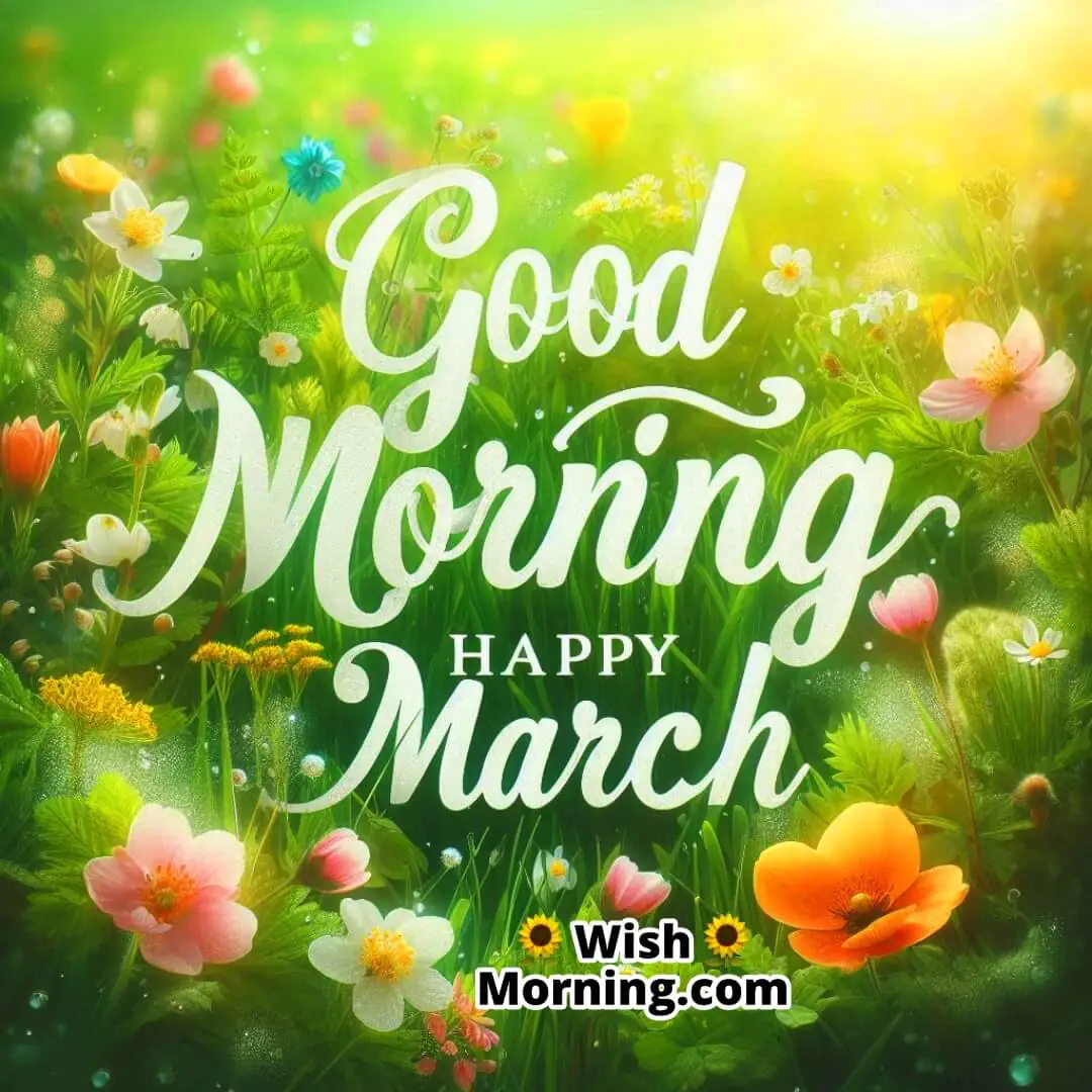 Good Morning Happy March Fresh Morning