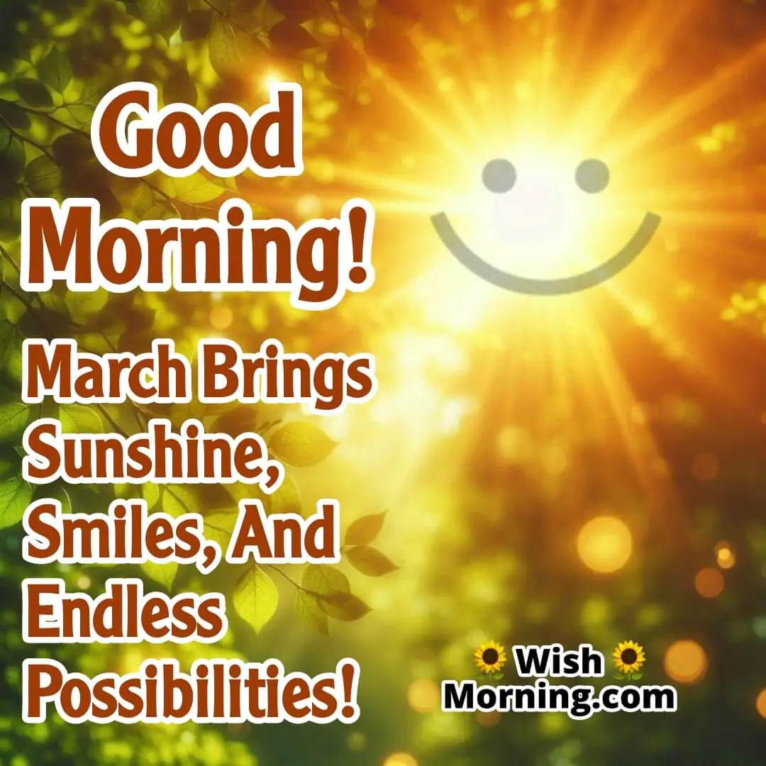 Sunlight streaming through green leaves, symbolizing warmth, positivity, and fresh energy in March.