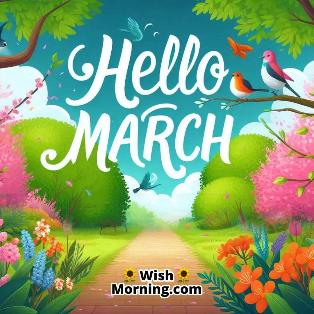 Hello March Blooming Trees