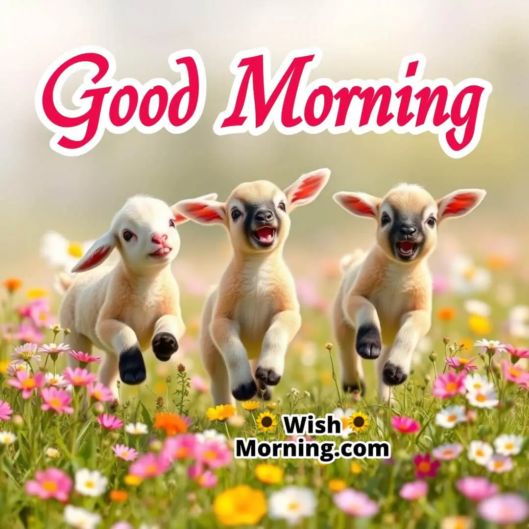 Good Morning Playful Spring Animals