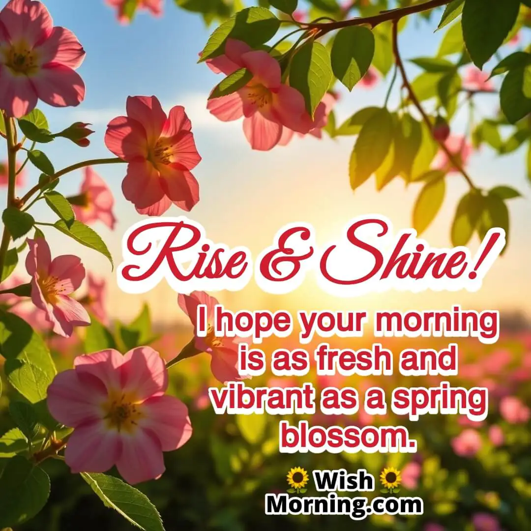 Vibrant Spring Morning Blossoms Wish