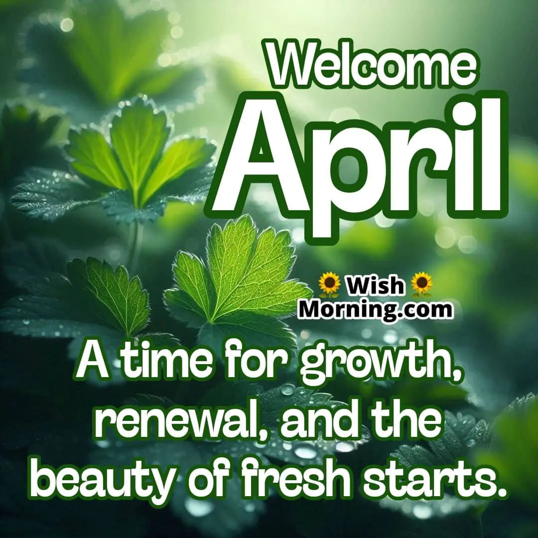 Welcome April Fresh Start Status
