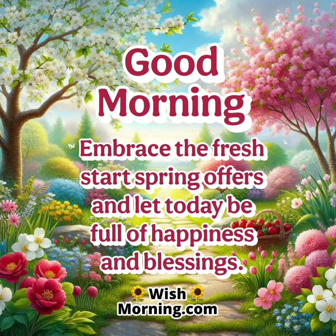 Fresh Start On A Beautiful Spring Morning