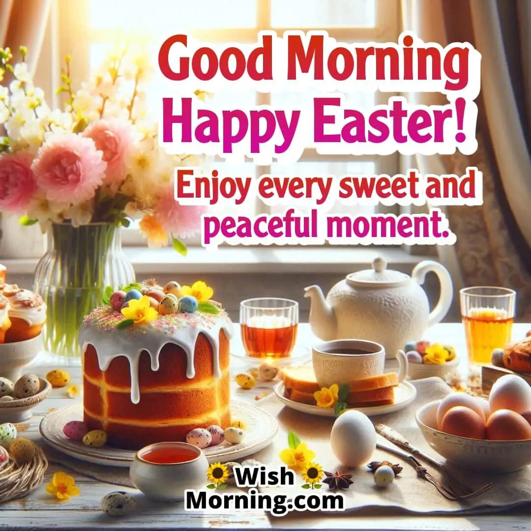 A cosy Easter morning breakfast filled with warmth and freshness.