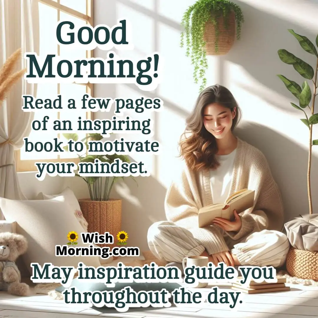 A cheerful morning scene of inspiration and fresh motivation.