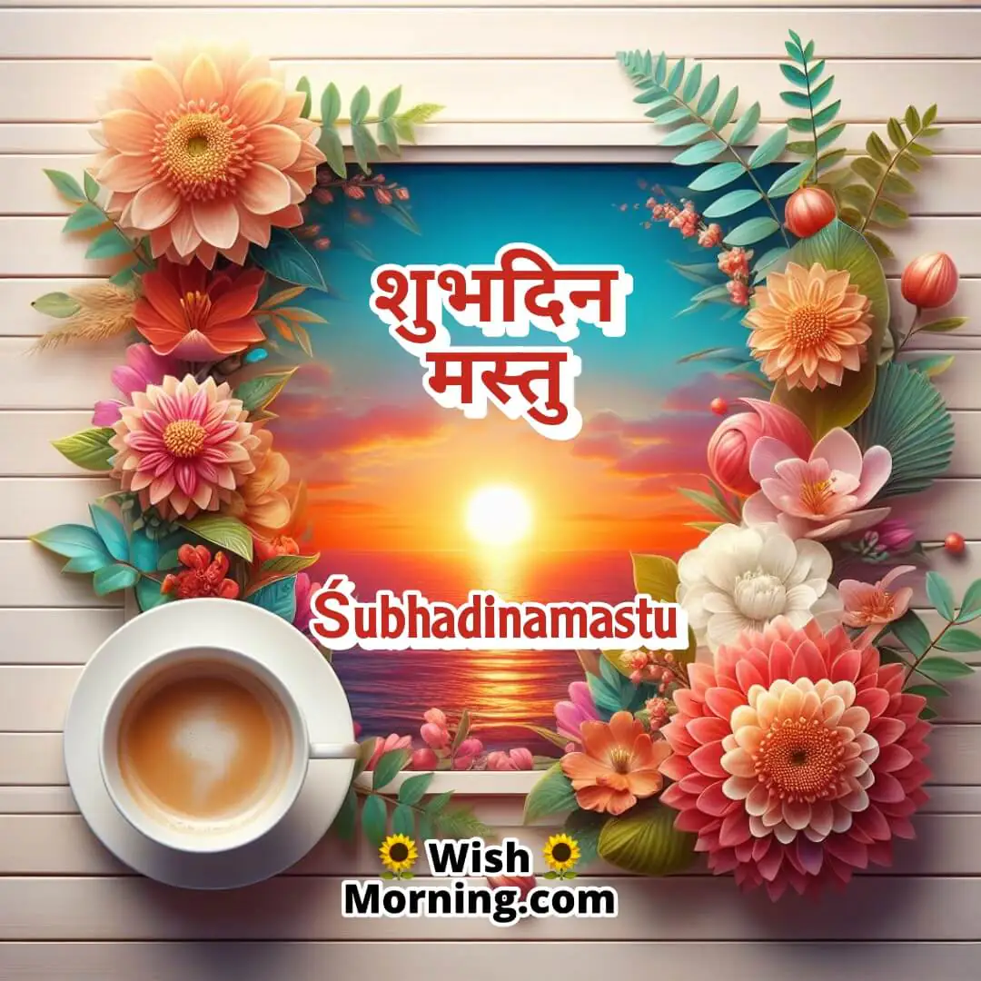 Good Morning Sanskrit Card