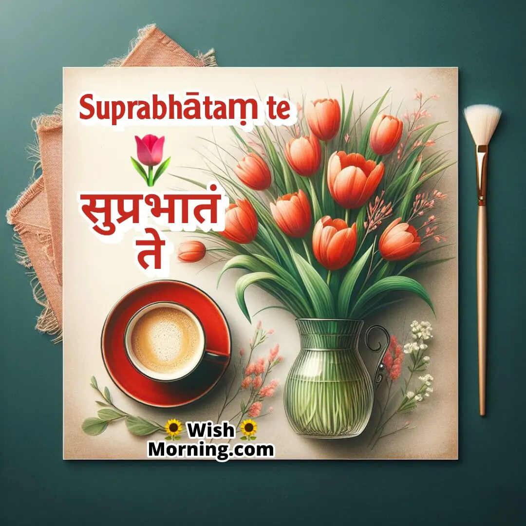 Good Morning Sanskrit Image