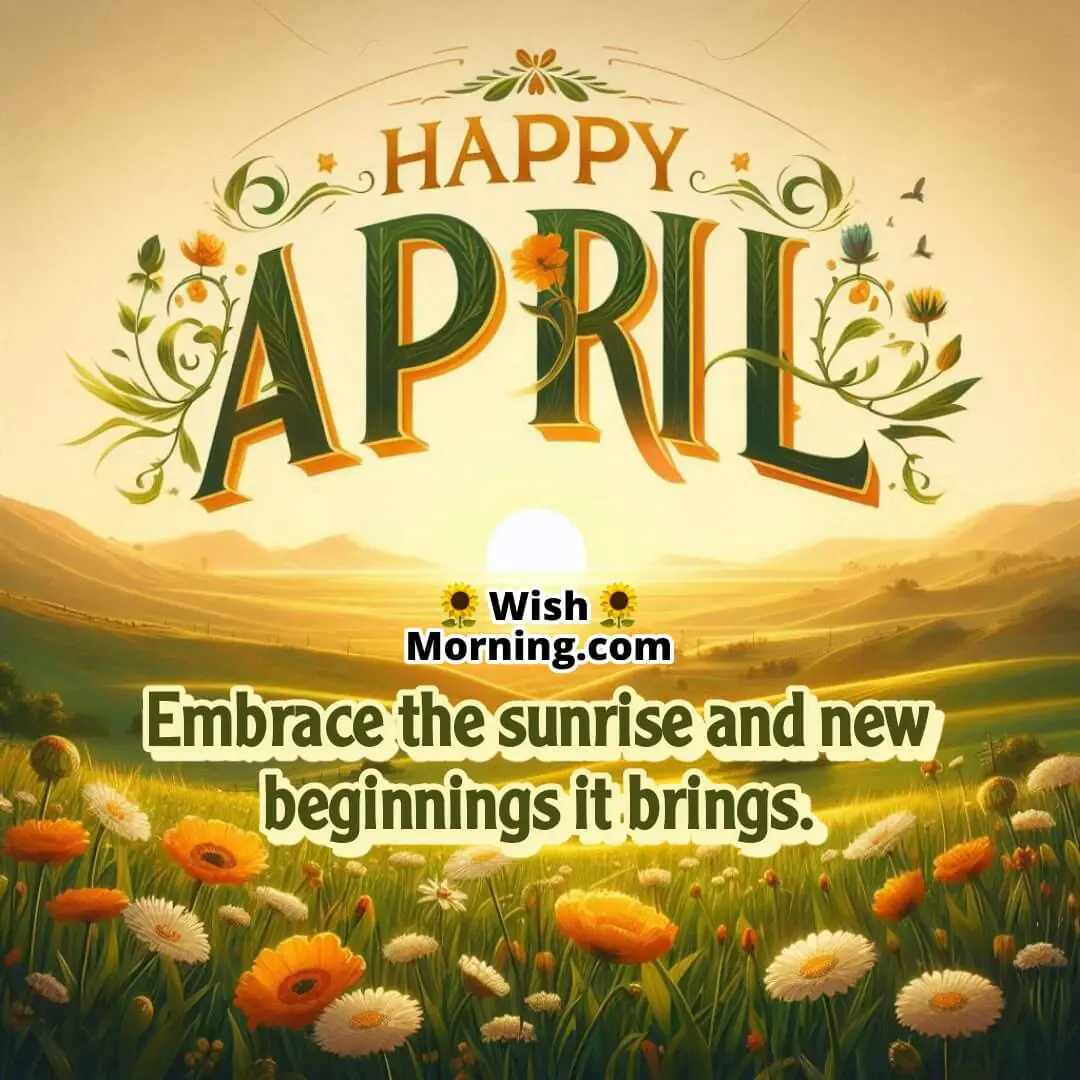 Happy April New Beginning Wish