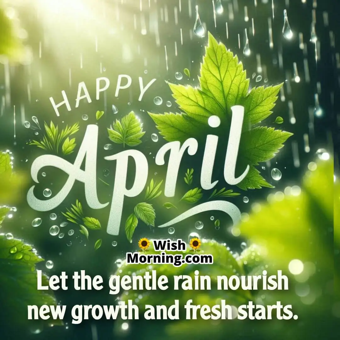 Happy April Wish For Fresh Start