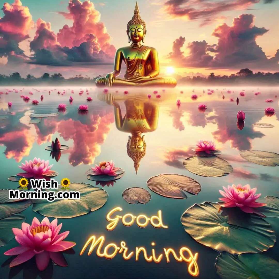 Good Morning Buddha Lake Reflection Pic