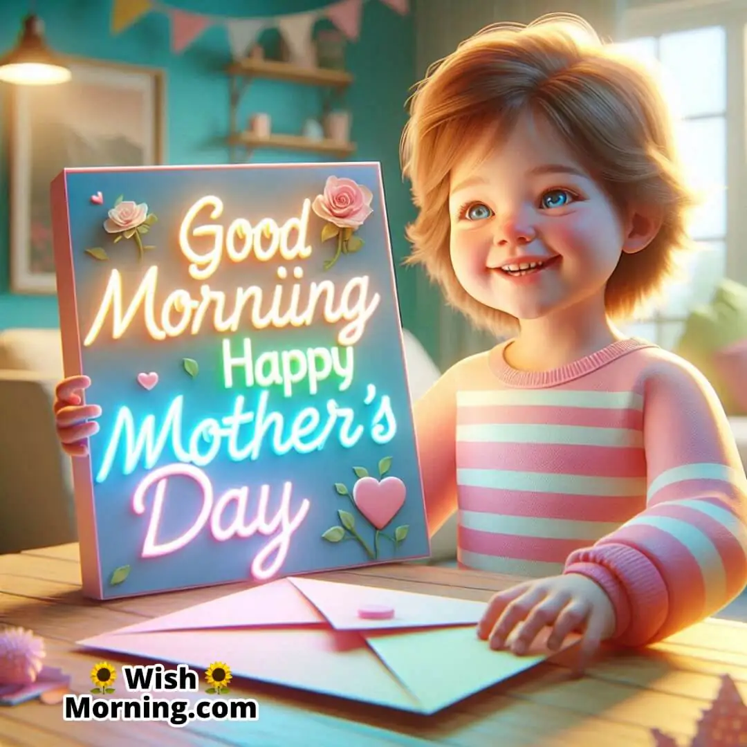 Good Morning Happy Mother’s Day Glowing Card