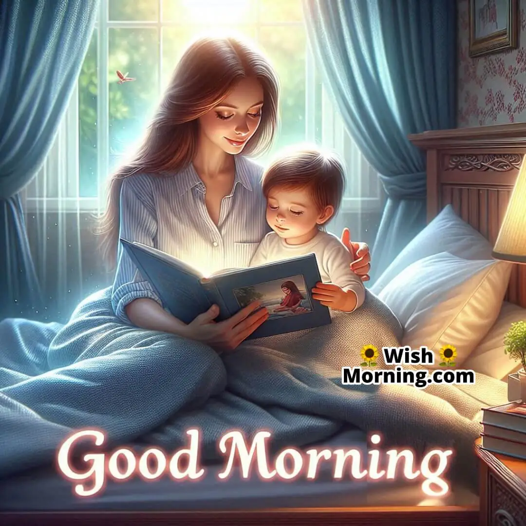 Good Morning Image Of Mother Telling Story