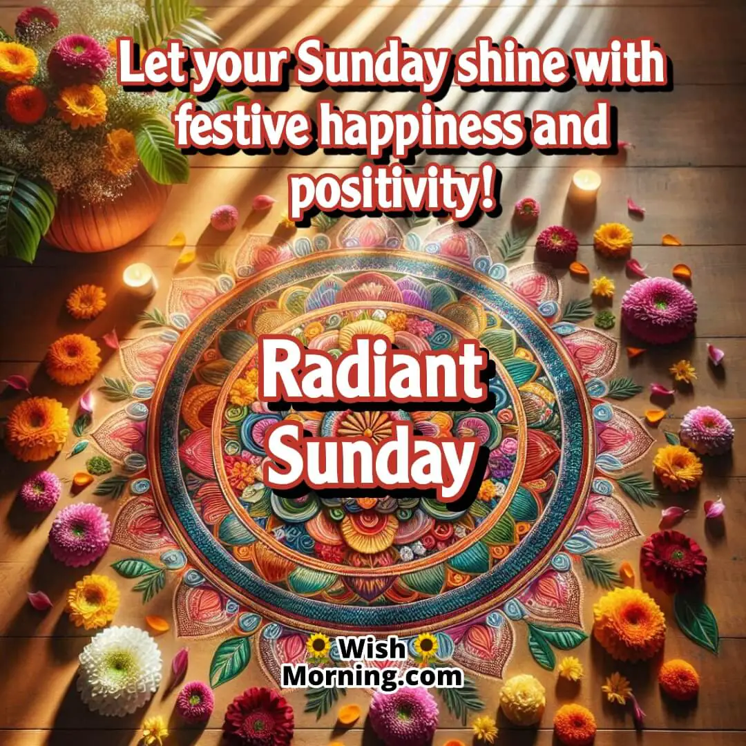 Radiant Sunday Morning Festive Image