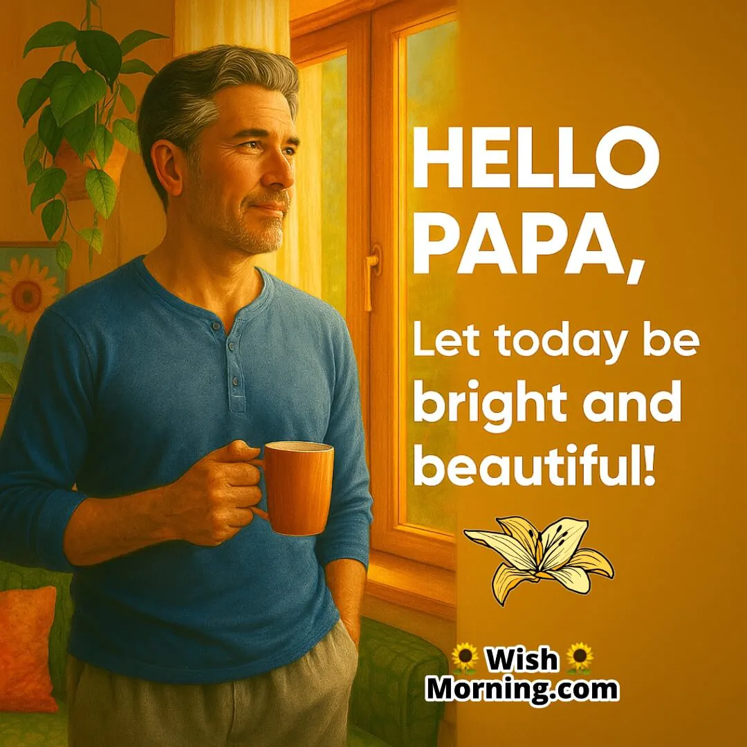 Father in soft morning light by the window, symbolizing warmth, wisdom, and peaceful reflection.