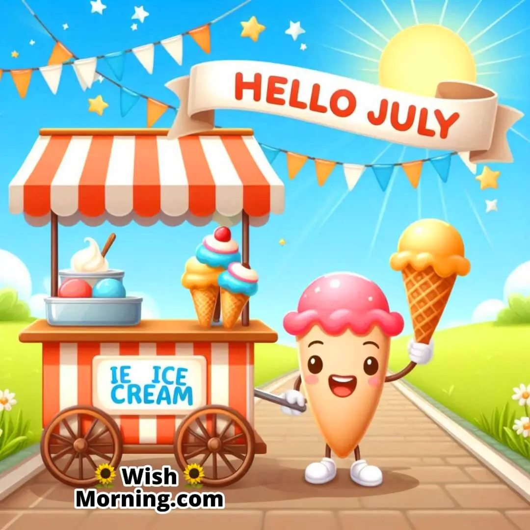Hello July with sweet treats and summer fun energy.