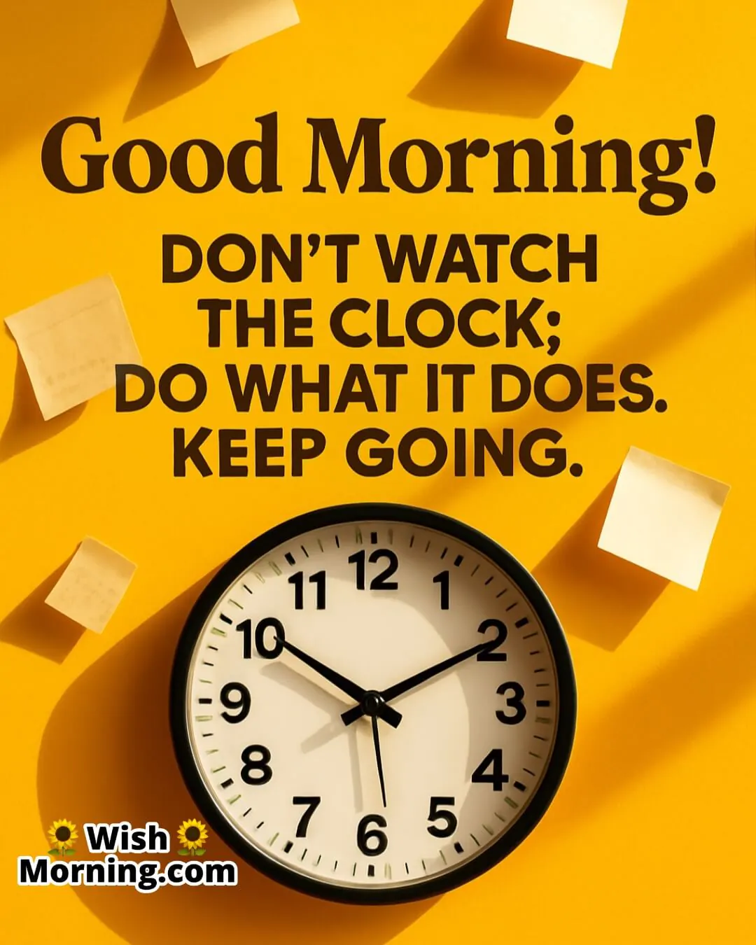 Good Morning Keep Going Quote Image
