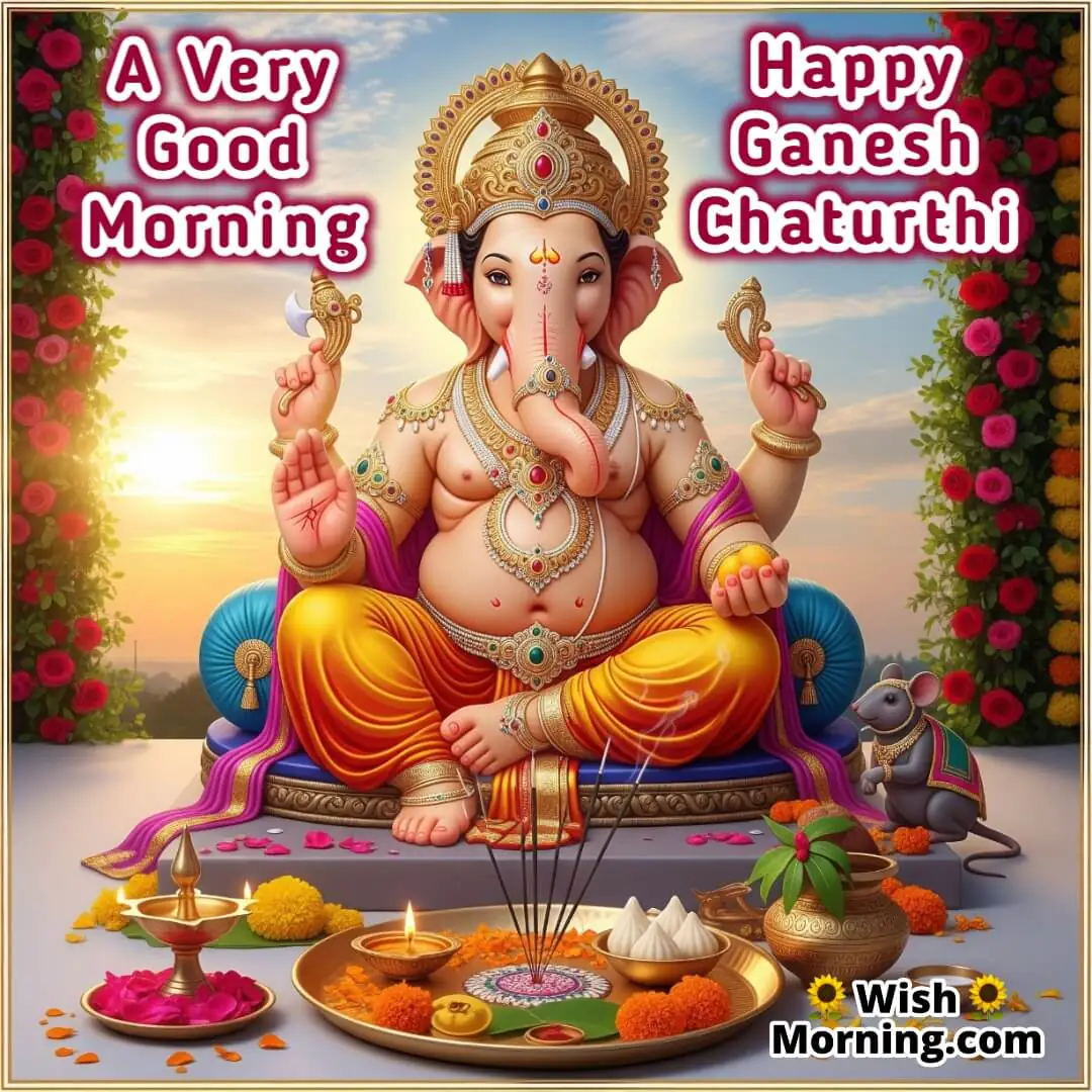 Good Morning Happy Ganesh Chaturthi Picture