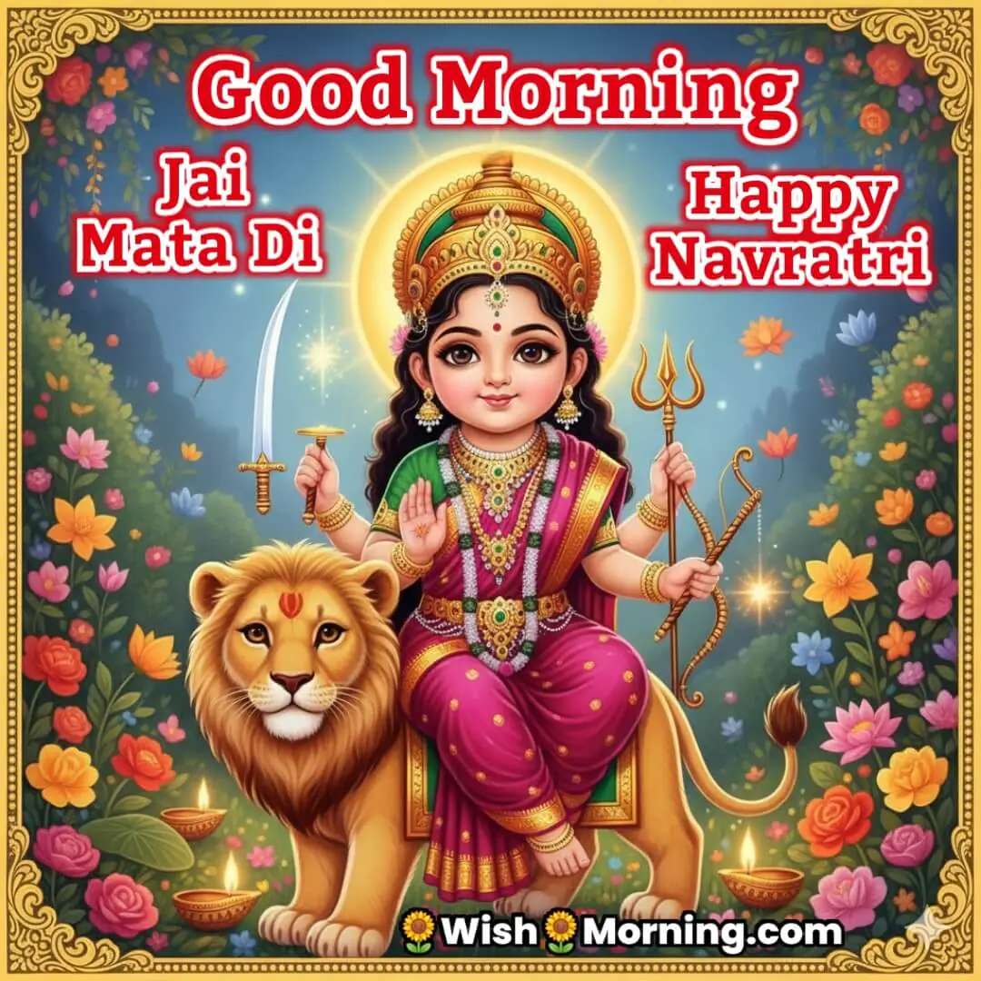 Good Morning Happy Navratri Jai Mata Di