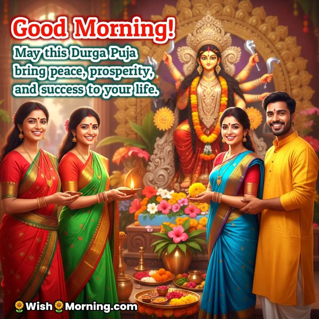 Good Morning Peace Prosperity Success Durga Puja