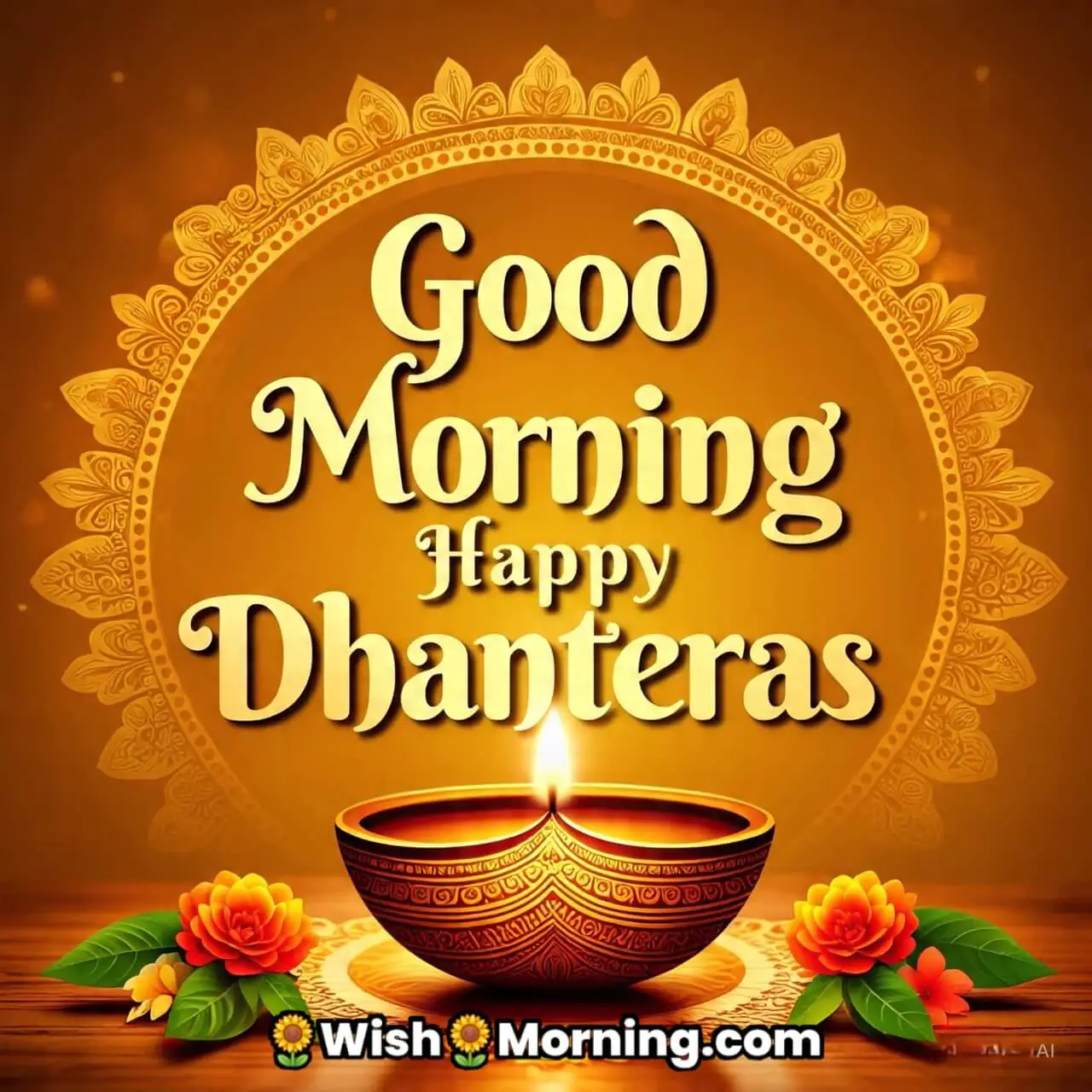Good Morning Happy Dhanteras Images