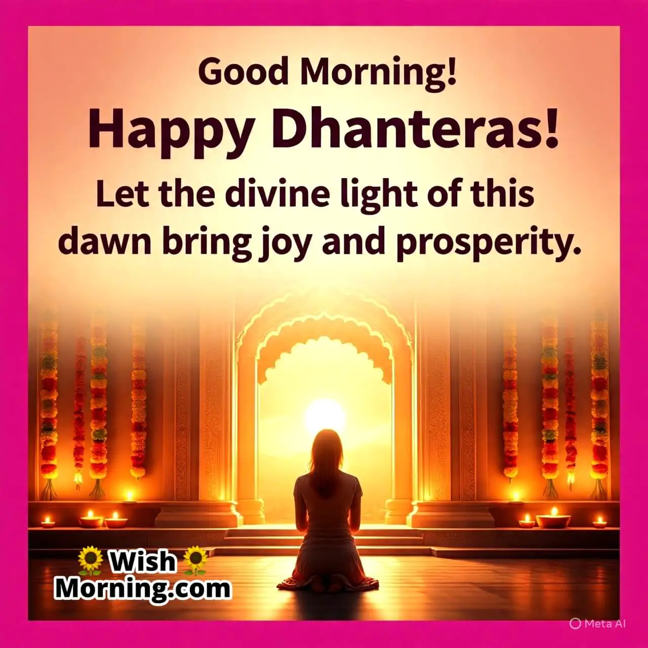 Good Morning Happy Dhanteras Wish Picture