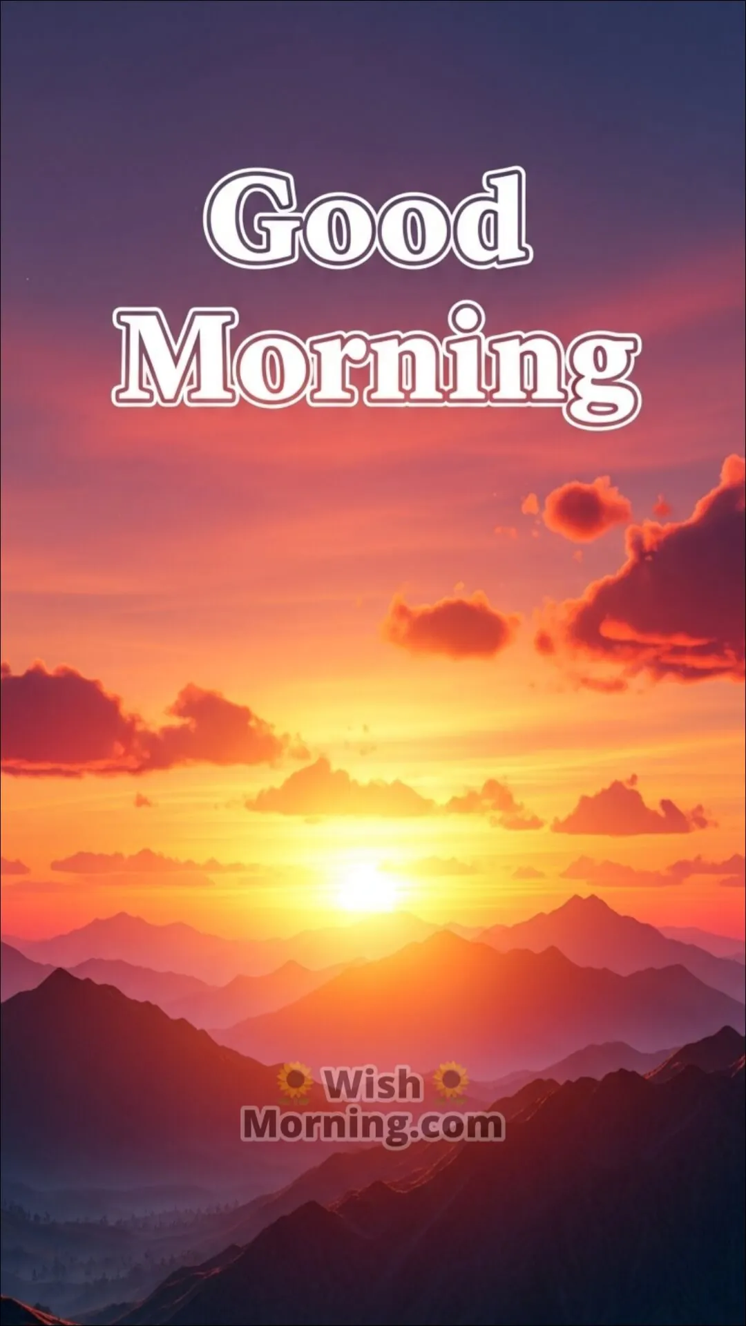 Colourful Sunrise Good Morning Mobile Wallpaper