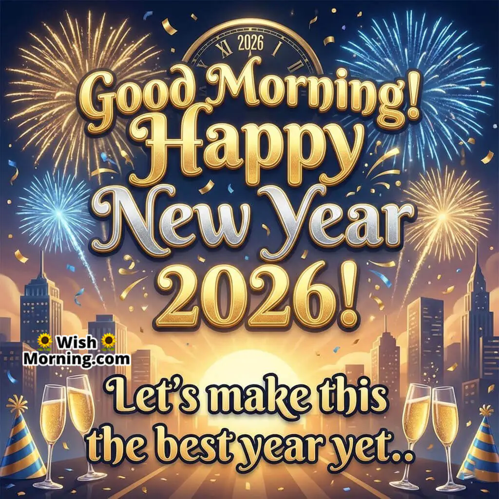Good Morning Happy New Year 2026 Best Year