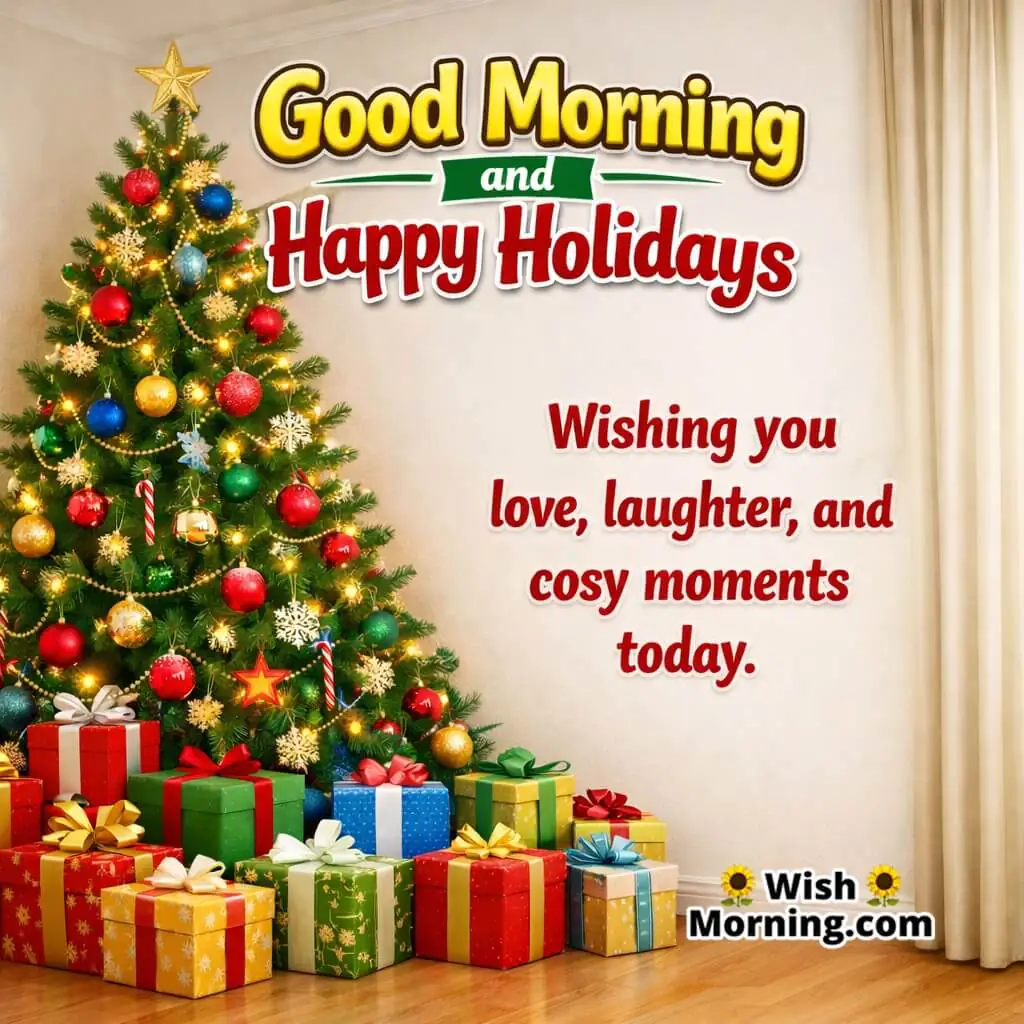 Festive Love and Laughter Greeting image featuring warm holiday glow and happy vibes symbolizing togetherness, smiles, and celebration.
