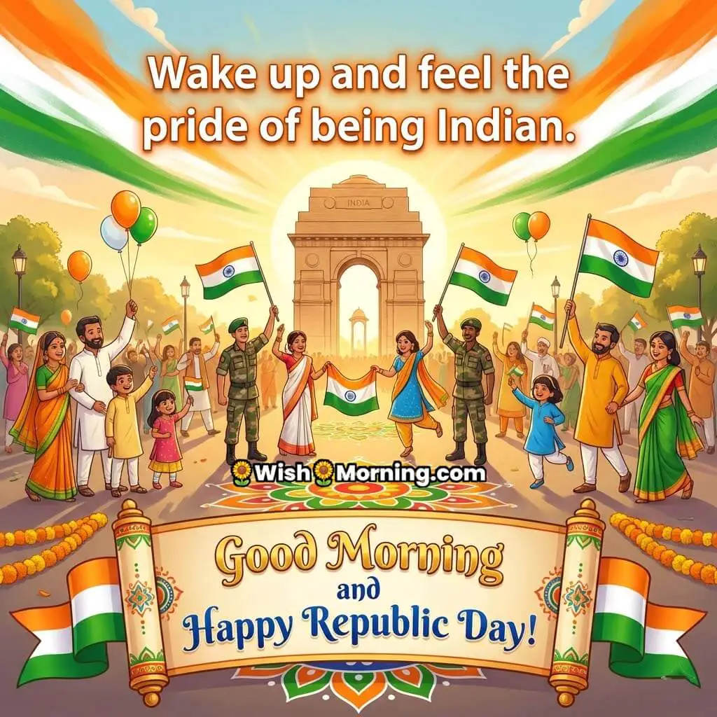 Morning Pride Indian Republic Day Picture