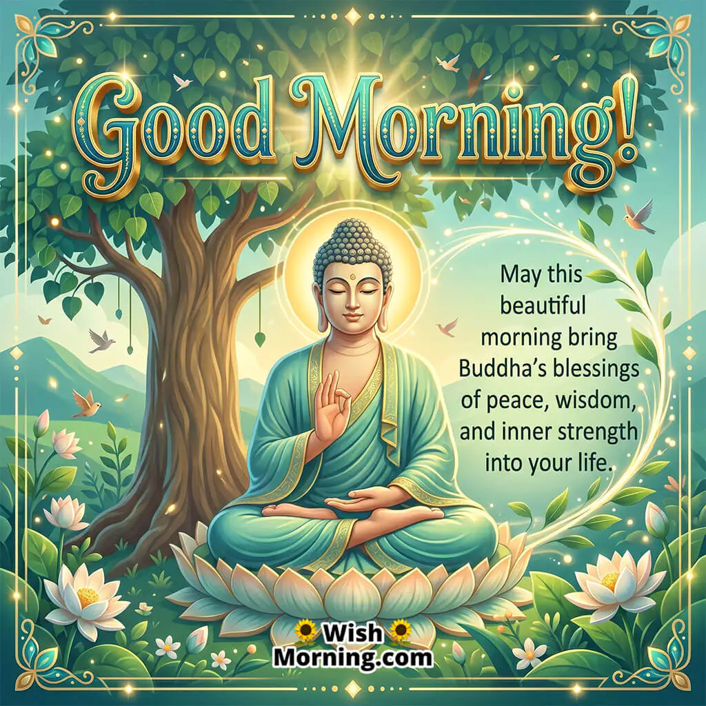Good Morning Buddha Blessing Wish