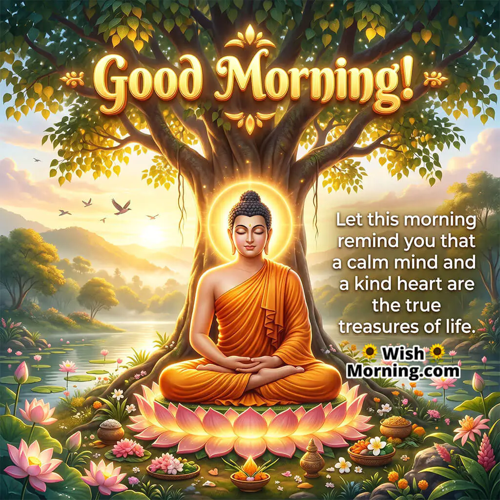 Good Morning Buddha Calmness Quote