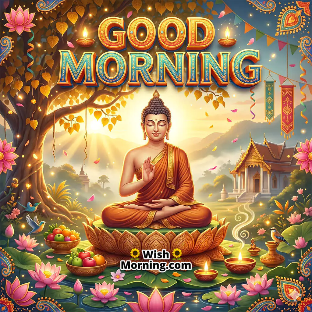 Good Morning Buddha Meditation Morning Image