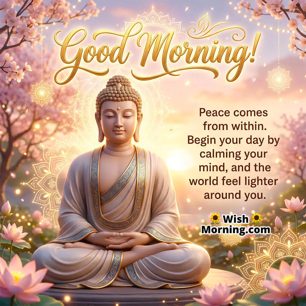 Good Morning Buddha Peace Quote