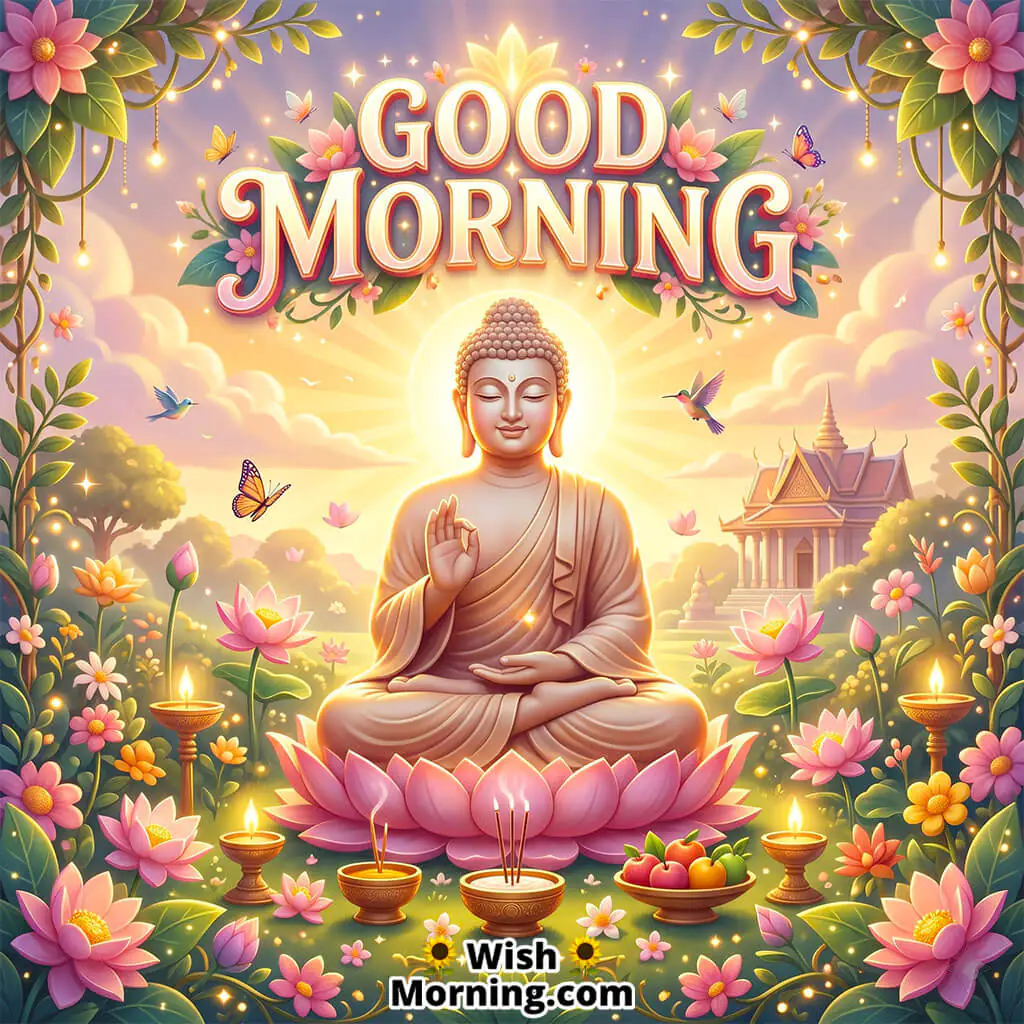 Good Morning Buddha Peaceful Morning Image