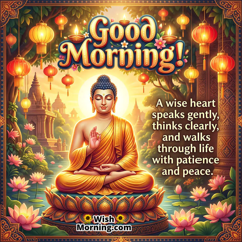 Good Morning Buddha Wisdom Quote