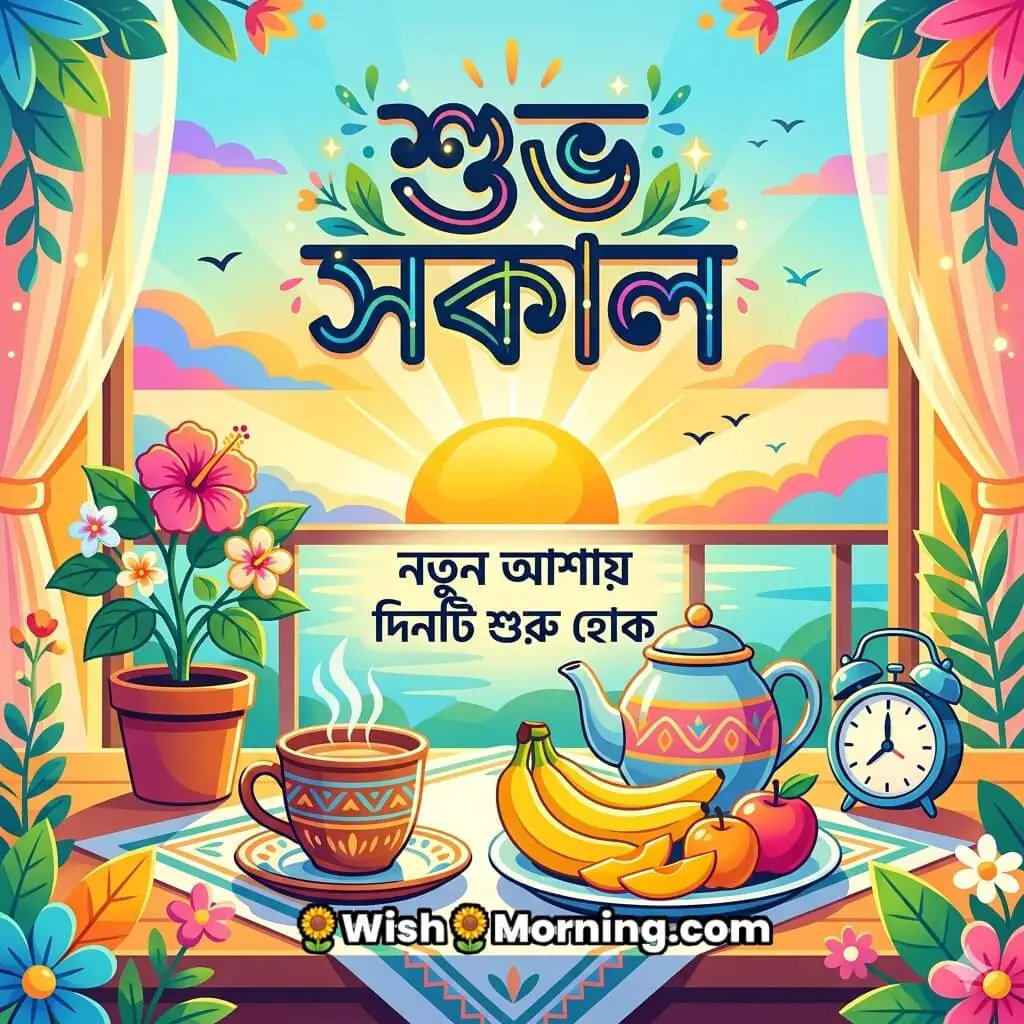 Bengali Good Morning New Hope Day Wish